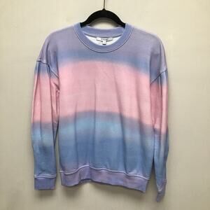 Derek Lam 10 Crosby Womens Pullover Sweatshirt Purple Pink Crew Neck Peru S New